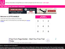 Tablet Screenshot of lottoangels.com